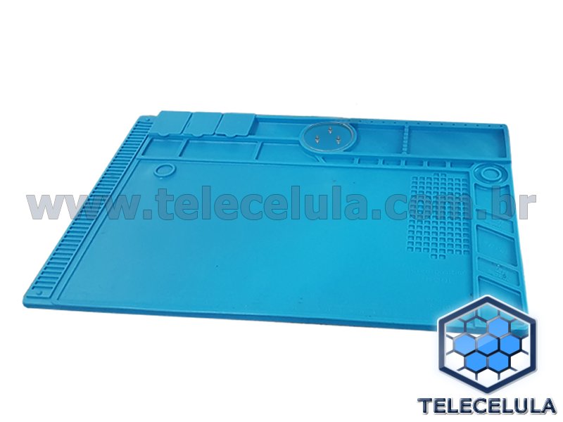 Sem Imagem - MANTA FERRO E SILICONE S190 RESISTENTE TEMPERATURA ANTIESTTICA ADAPTVEL SUPORTE MICROSCPIO